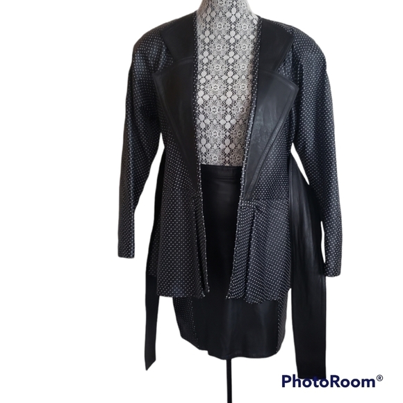 VTG Leather Skirt Suit - Picture 8 of 16